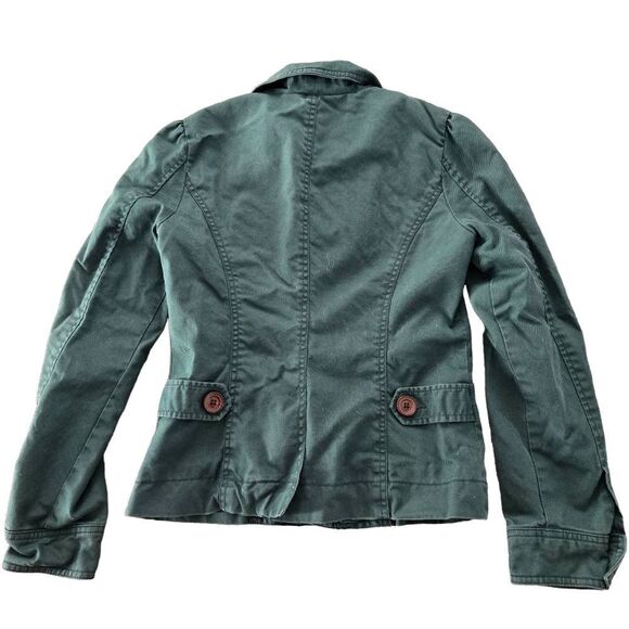 GAP Dark Green Denim Jacket Women's Size XS - Picture 4 of 5